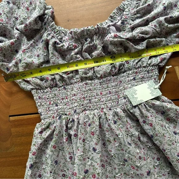 NWT TUCKERNUCK Hyacinth House Lilac Ruched Neck Cali Midi Dress Size Small S - Picture 10 of 13